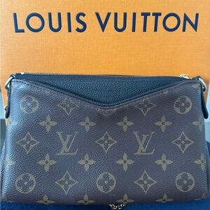 Authentic Louis Vuitton Pallas Crossbody & Clutch